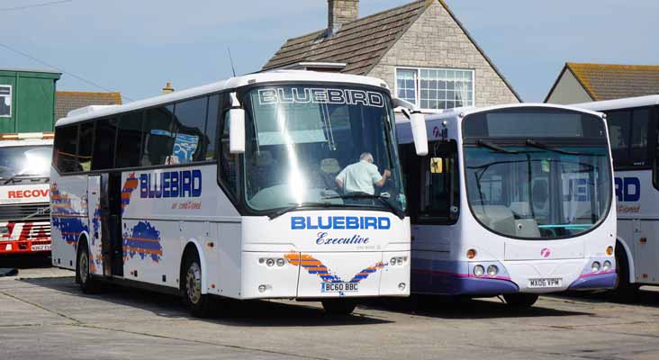 Bluebird Bova Futura BC60BBC & First Volvo B7RLE Wright 69211